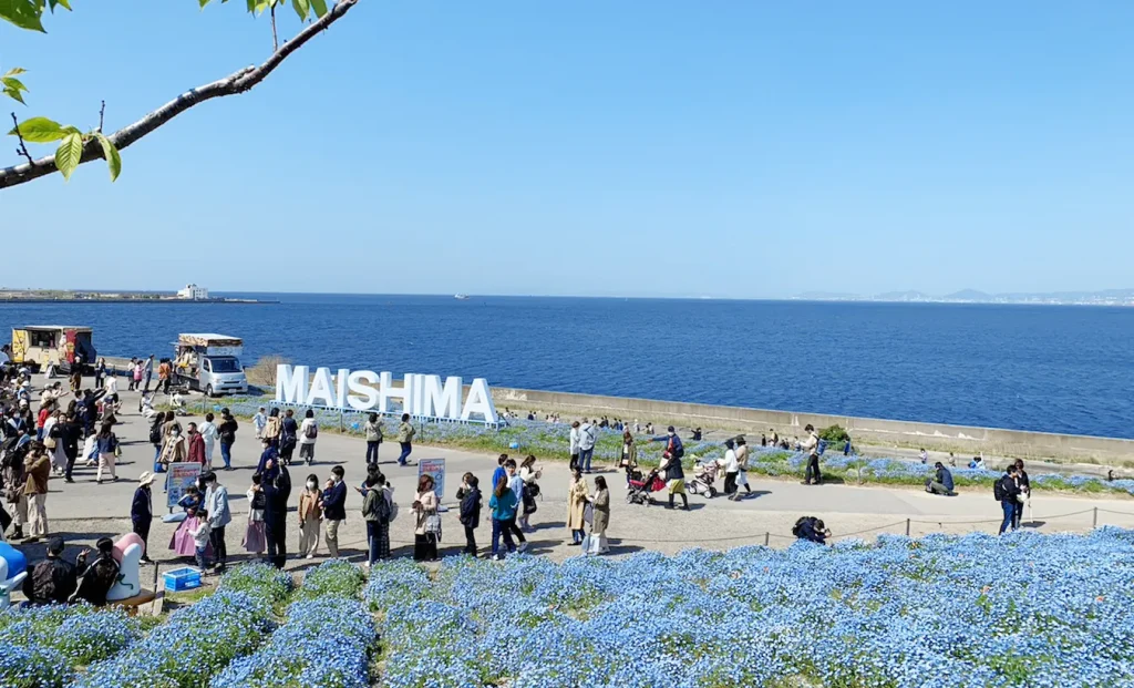 大阪まいしまシーサイドパークの海