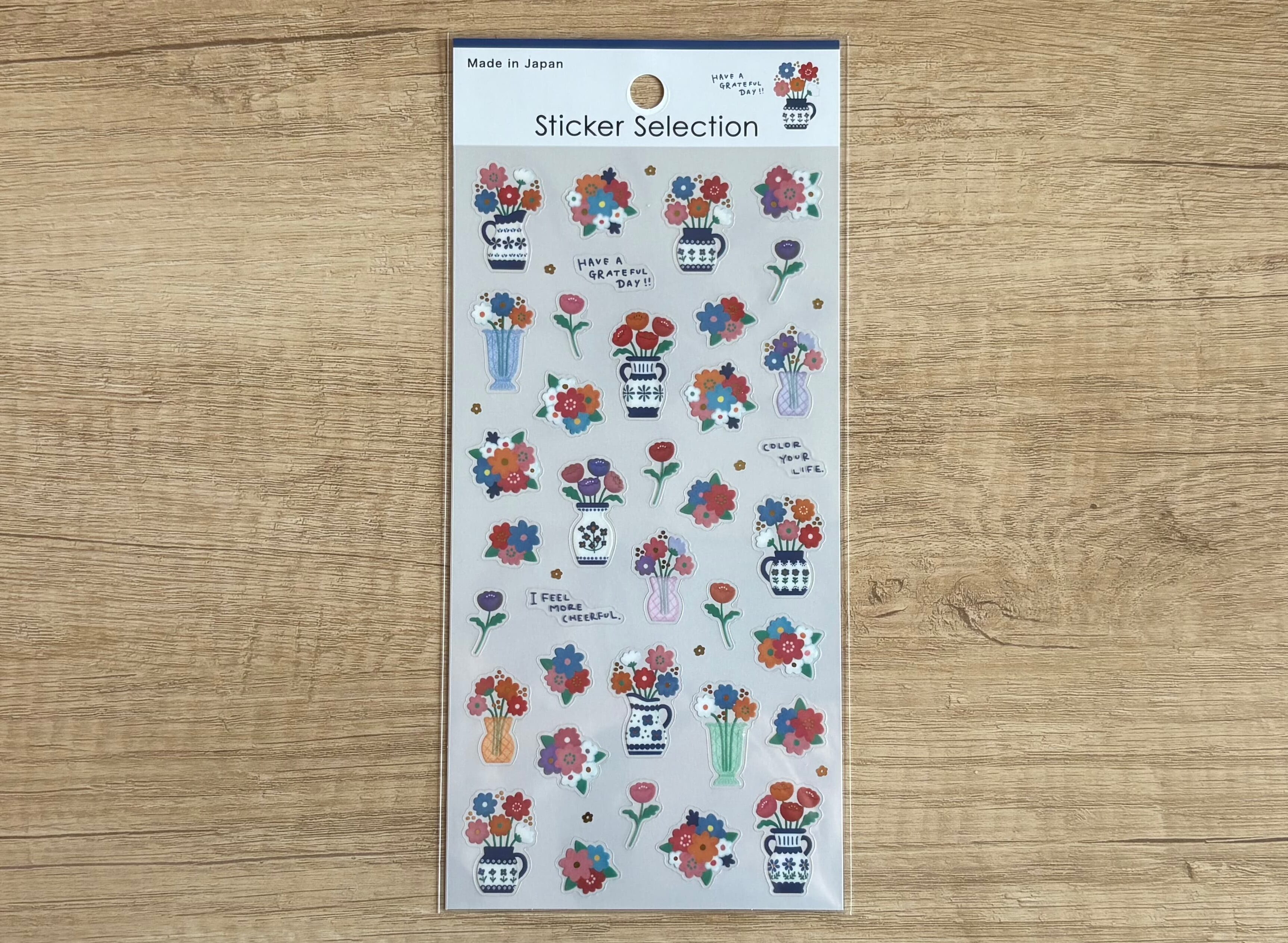 【100均】セリアの商品でシール帳作ってみた 14 お花のシール