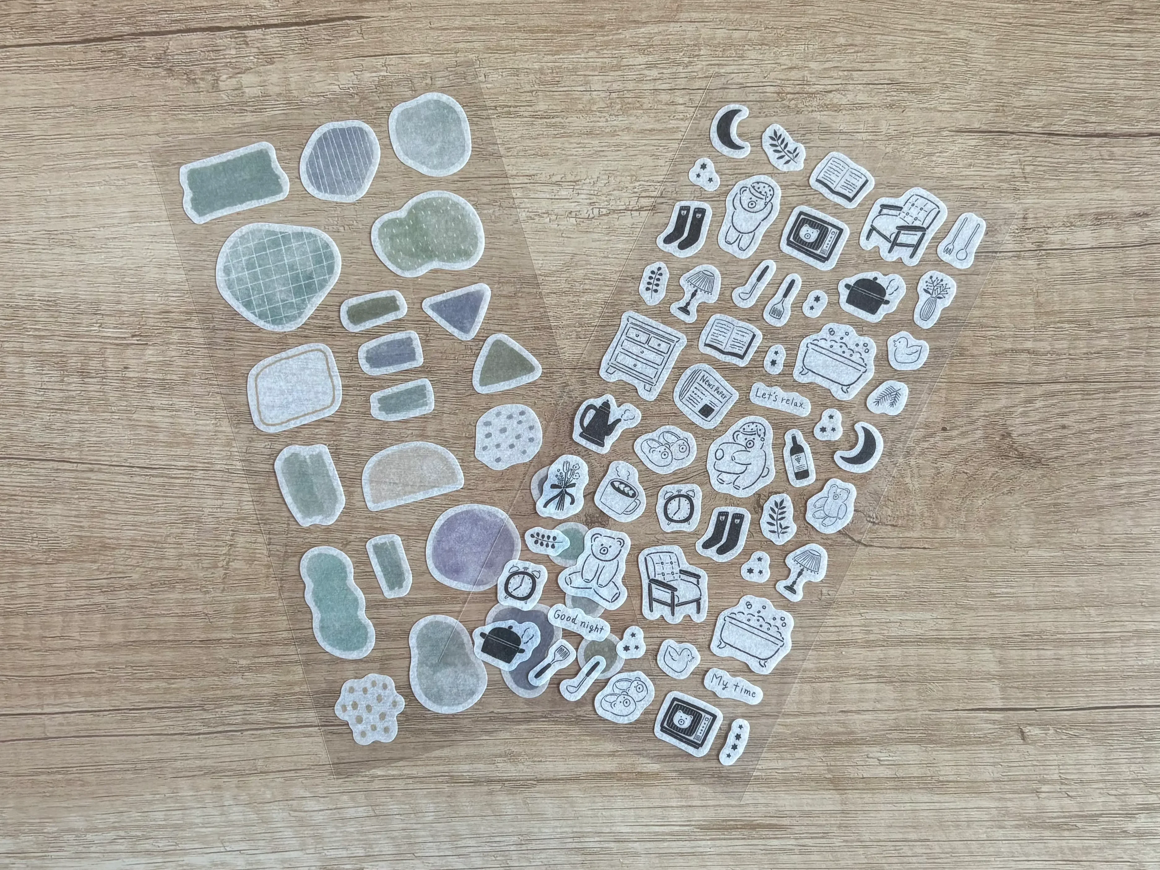 【100均】セリアの商品でシール帳作ってみた 16 重ねられるシール2