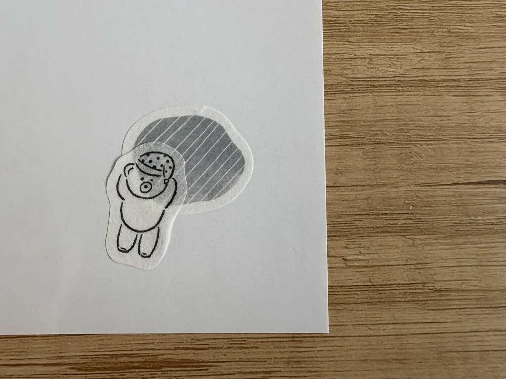 【100均】セリアの商品でシール帳作ってみた 17 重ねられるシール3