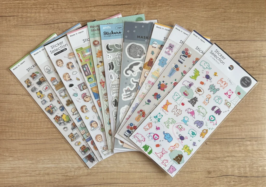 【100均】セリアの商品でシール帳作ってみた 7 購入したシール