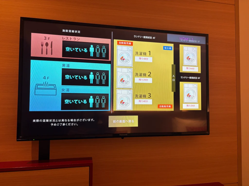 お風呂の混雑状況